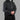 Luxury Ash Black Hooded Moroccan Thobe