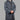 Luxury Brooklyn Grey Hooded Moroccan Thobe (Open/Slit Pockets)