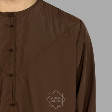 Luxury Milk Choco Lightweight Emirati Zibda Thobe