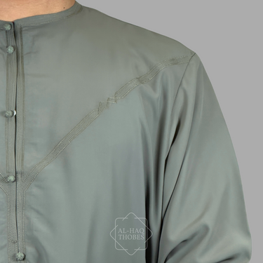 Luxury Mint Green Lightweight Zibda Emirati Thobe