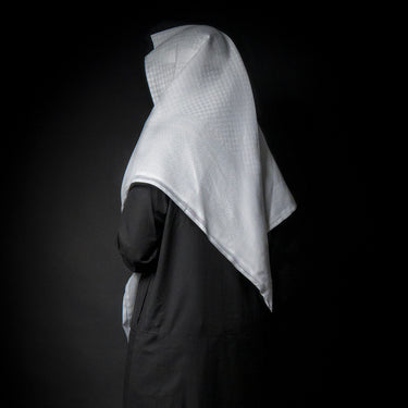 Saudi White Shemagh Scarf
