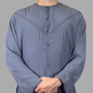 Luxury Deep Mauve Lightweight Emirati Zibda Thobe