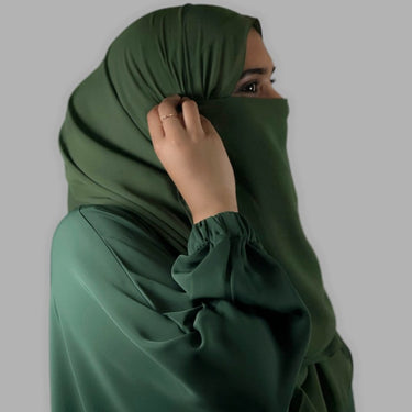 Premium Pine Green Butterfly Abaya