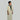 Boy's Luxury Cream & Green Zipped Moroccan Gandoura