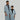 Boy's Luxury Glacier & Black Zipped Moroccan Gandoura