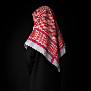 Saudi Red Shemagh Scarf